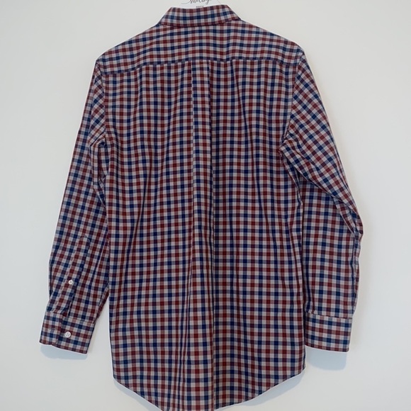 Croft & Barrow Men’s Easy Care Classic Fit Checkered Button Down, 15.5, 32/33 - Picture 5 of 8